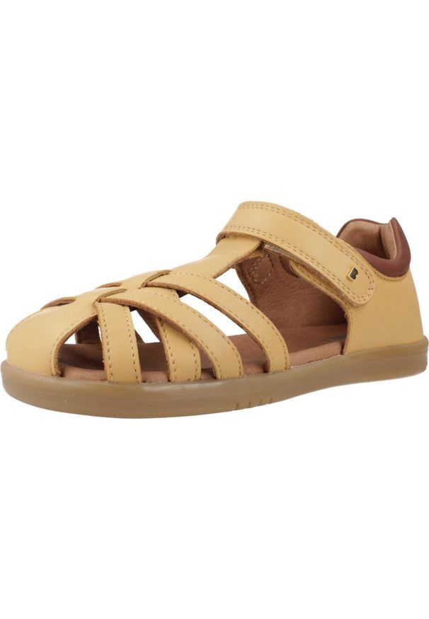 Sandały BOBUX CROSS JUMP Jasnobrązowy. Kolor: brązowy, beżowy, wielokolorowy. Materiał: skóra. Sezon: lato