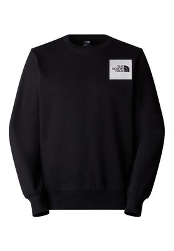 The North Face Bluza Fine NF0A89EV Czarny Regular Fit. Kolor: czarny. Materiał: bawełna