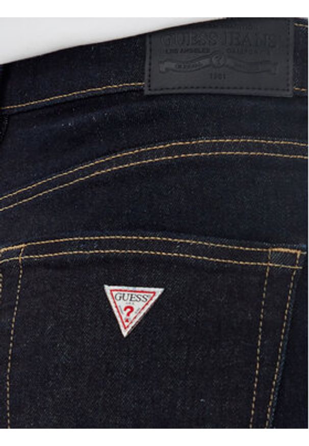 Guess Jeans Jeansy W4BA92 D5CB4 Granatowy Slim Fit. Kolor: niebieski