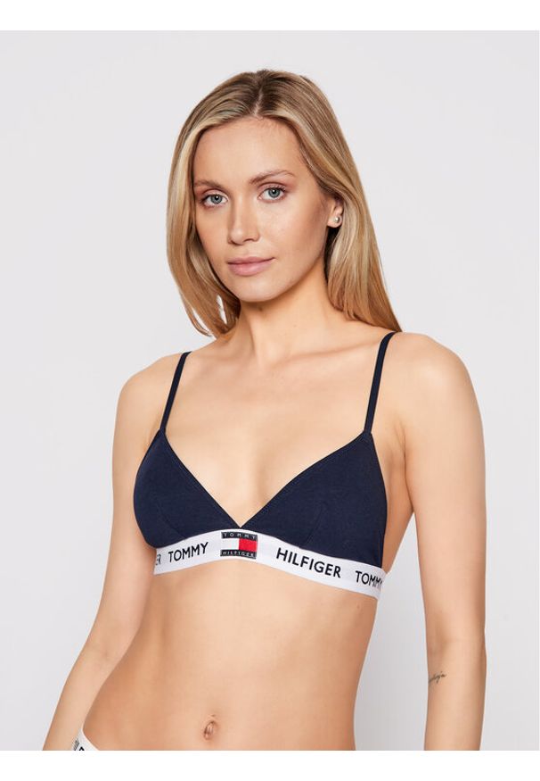 TOMMY HILFIGER - Tommy Hilfiger Biustonosz braletka UW0UW02243 Granatowy. Kolor: niebieski. Materiał: bawełna