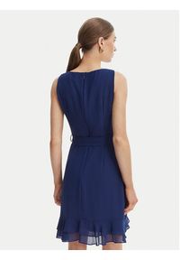 Morgan Sukienka koktajlowa 241-ROSVAL Granatowy Regular Fit. Kolor: niebieski. Materiał: syntetyk. Styl: wizytowy #4