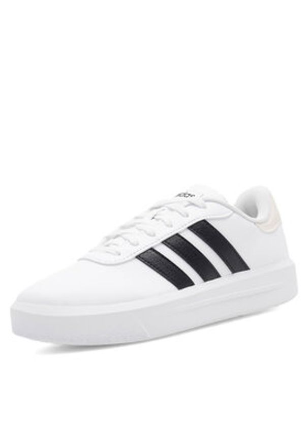 Adidas - adidas Sneakersy COURT PLATFORM HQ4532. Biały. Kolor: biały. Materiał: skóra. Obcas: na platformie