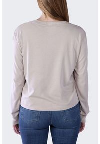 Koszulka bawełniana damska z długim rękawem Carhartt Lightweight Pocket. Kolor: beżowy. Materiał: bawełna. Długość rękawa: długi rękaw. Długość: długie