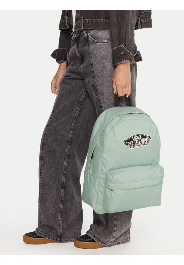 Vans Plecak Old Skool Classic VN000H4YEMW1 Zielony. Kolor: zielony. Materiał: materiał