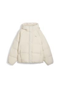 Puma - Damska kurtka puchowa z kapturem PUMA. Typ kołnierza: kaptur. Kolor: biały. Materiał: puch. Sport: turystyka piesza #1