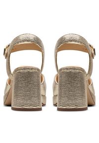 Clarks Sandały Ritzy75 Rae 26181303 Złoty. Kolor: złoty. Materiał: skóra #4