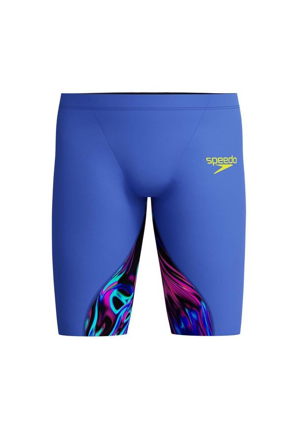 Strój pływacki startowy chłopięcy Speedo LZR Ignite. Kolor: niebieski, wielokolorowy