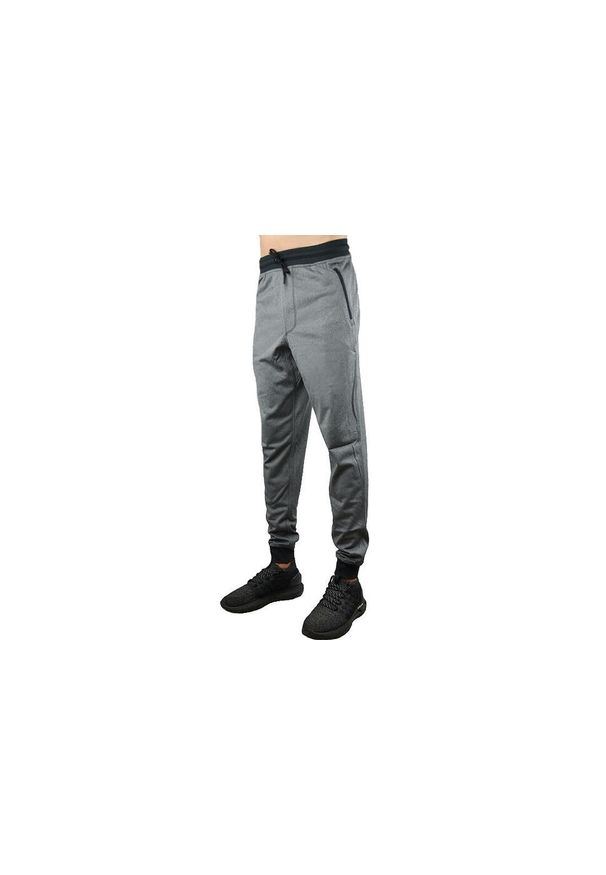 Spodnie Under Armour Sportstyle Jogger, Mężczyźni. Kolor: czarny, szary, wielokolorowy. Materiał: poliester, materiał. Sport: piłka nożna