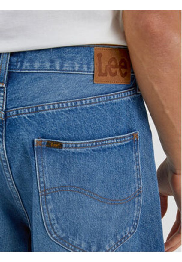 Lee Szorty jeansowe Asher L70UGAB91 112331711 Niebieski Loose Fit. Kolor: niebieski. Materiał: bawełna, jeans