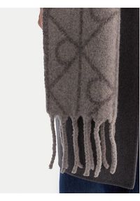Calvin Klein Szalik Emblem Aop Brushed LV04D8072G Szary. Kolor: szary. Materiał: materiał, poliamid