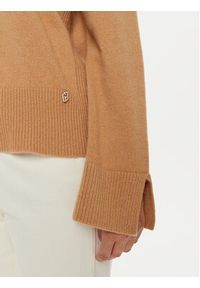 Liu Jo Golf WF4434 MS009 Brązowy Regular Fit. Typ kołnierza: golf. Kolor: brązowy. Materiał: wełna #5