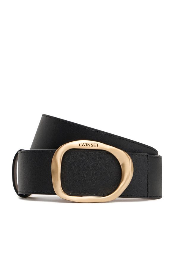 TwinSet - Pasek Damski TWINSET. Kolor: czarny