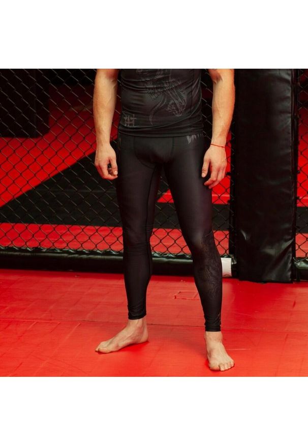 Legginsy sportowe męskie EXTREME HOBBY NIGHTMARE 2. Kolor: czarny. Materiał: poliester, elastan