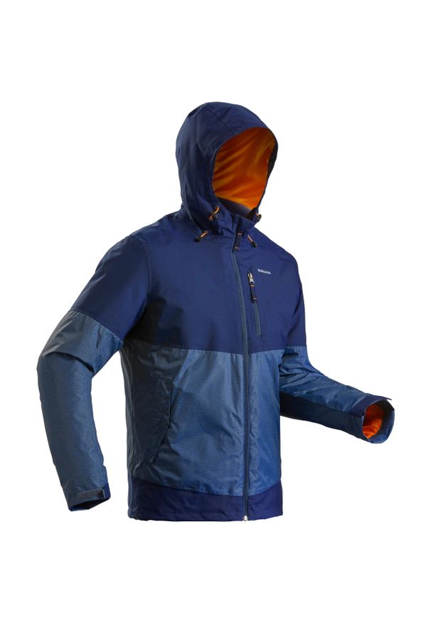 quechua - Kurtka turystyczna męska zimowa Quechua SH100 X-Warm -10°C wodoodporna. Materiał: tkanina, polar. Sezon: zima