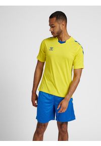 Koszulka piłkarska z krótkim rękawem męska Hummel Core XK Poly Jersey S/S. Kolor: niebieski, żółty, wielokolorowy. Materiał: jersey. Długość rękawa: krótki rękaw. Długość: krótkie. Sport: piłka nożna #2