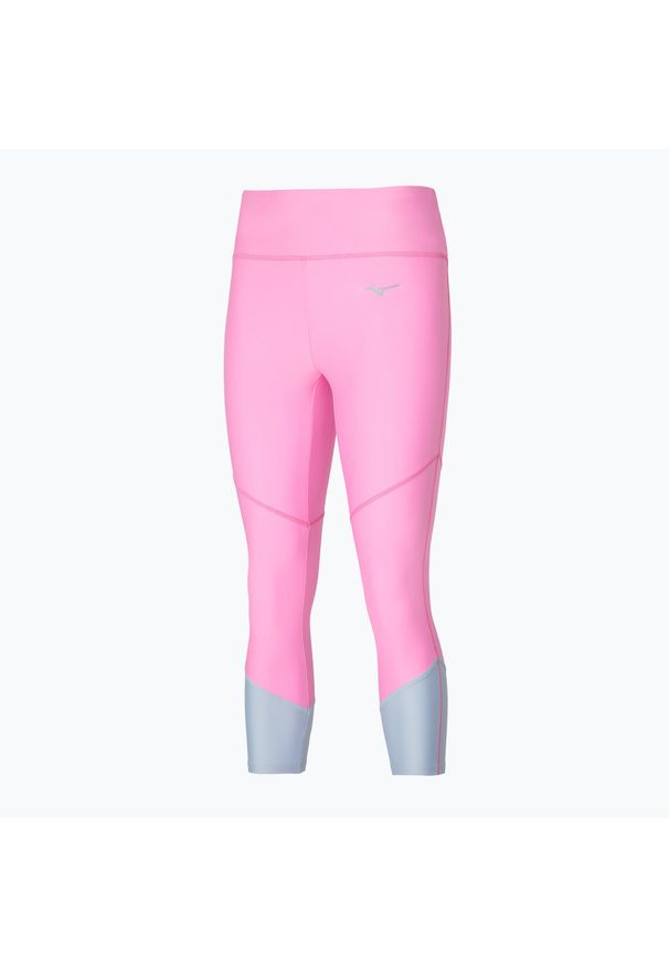 Legginsy damskie Mizuno Impulse Core 3/4. Kolor: różowy. Sport: turystyka piesza