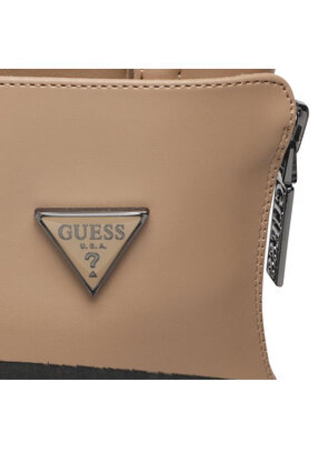Guess Botki Leila FL8LEI ELE10 Beżowy. Kolor: beżowy. Materiał: skóra