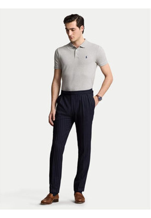 Polo Ralph Lauren Polo 710941439004 Szary Regular Fit. Typ kołnierza: polo. Kolor: szary. Materiał: bawełna