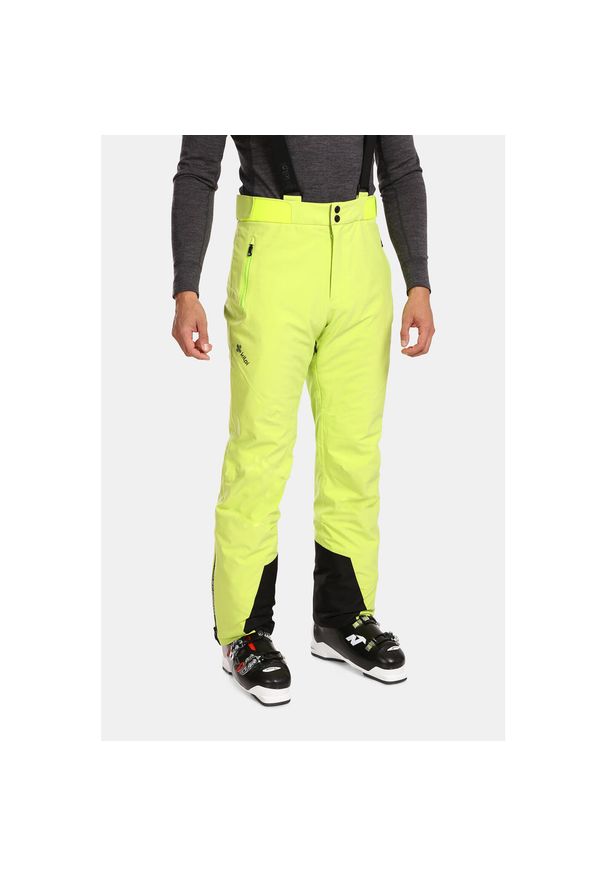 Męskie spodnie narciarskie Kilpi RAVEL-M. Kolor: zielony. Materiał: nylon. Technologia: Dermizax. Sezon: zima. Sport: narciarstwo