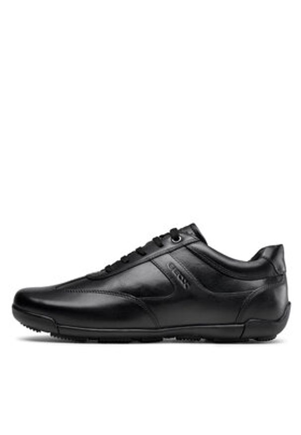 Geox Półbuty U Edgware A U023BA 043BC C9999 Czarny. Kolor: czarny. Materiał: skóra