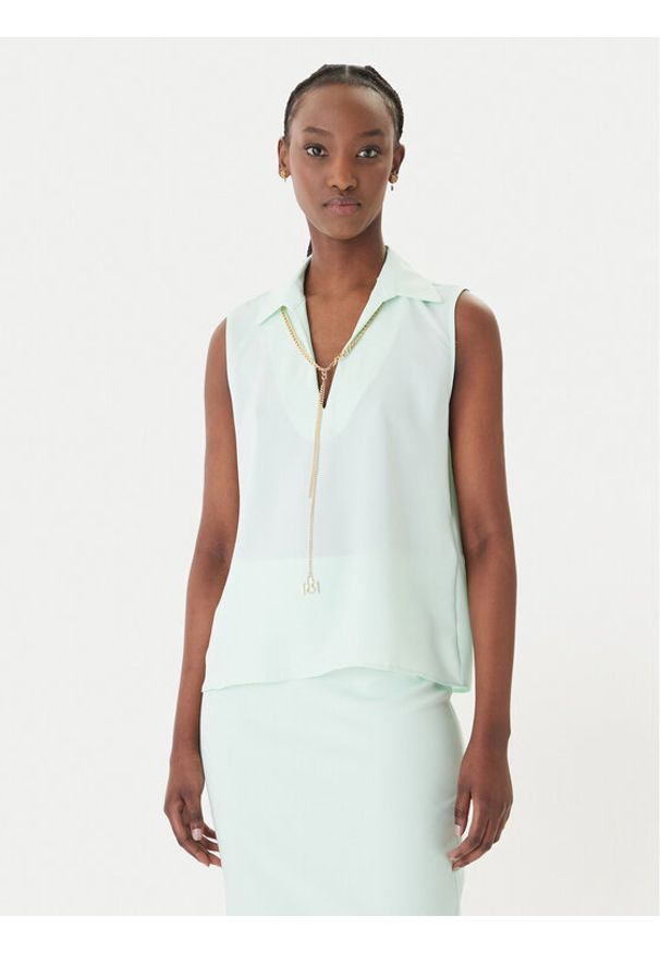 Rinascimento Bluzka CFC0127446003 Zielony Regular Fit. Kolor: zielony. Materiał: syntetyk