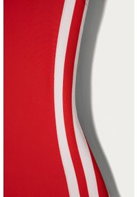 adidas Performance Strój kąpielowy dziecięcy GQ1143 kolor czerwony. Kolor: czerwony. Materiał: dzianina. Wzór: aplikacja #3