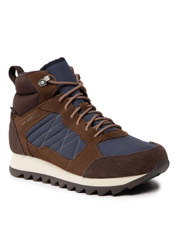 Merrell Buty Alpine Sneaker Mid Plr Wp 2 J004295 Brązowy. Kolor: brązowy. Materiał: zamsz, skóra