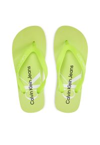 Calvin Klein Jeans Japonki Beach Sandal Monologo Tpu YW0YW01246 Zielony. Kolor: zielony