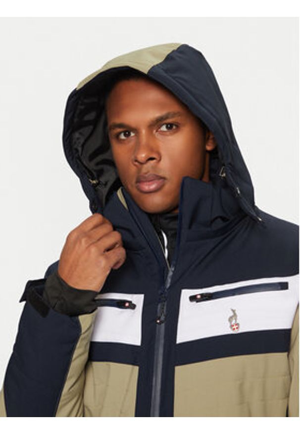 Aulp Kurtka narciarska Shane Beżowy Regular Fit. Kolor: beżowy. Materiał: syntetyk. Sport: narciarstwo