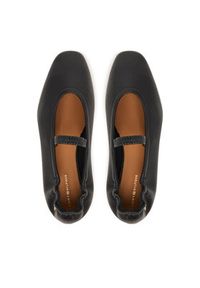 TOMMY HILFIGER - Tommy Hilfiger Baleriny Soft Leather Ellastic Ballerina FW0FW09245 Czarny. Kolor: czarny. Materiał: skóra #4