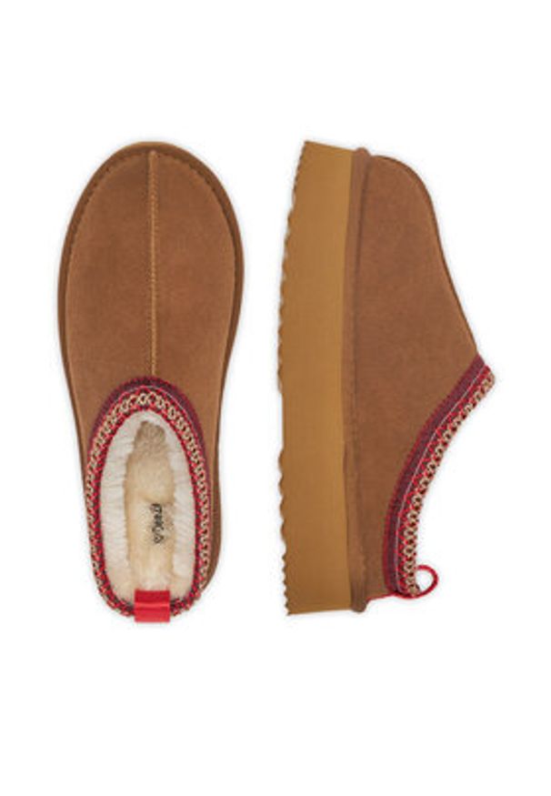 DeeZee Śniegowce 0B780P-P Brązowy. Kolor: brązowy. Materiał: skóra, zamsz