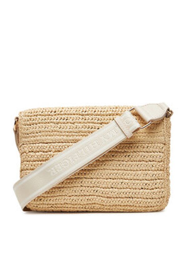 TOMMY HILFIGER - Tommy Hilfiger Torebka Spring Logo Conv Crossover AW0AW17224 Beżowy. Kolor: beżowy