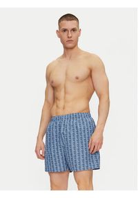 Lacoste Szorty kąpielowe MH9086 Niebieski Regular Fit. Kolor: niebieski. Materiał: syntetyk