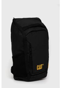 CATerpillar - Caterpillar Plecak kolor czarny duży z nadrukiem. Kolor: czarny. Wzór: nadruk
