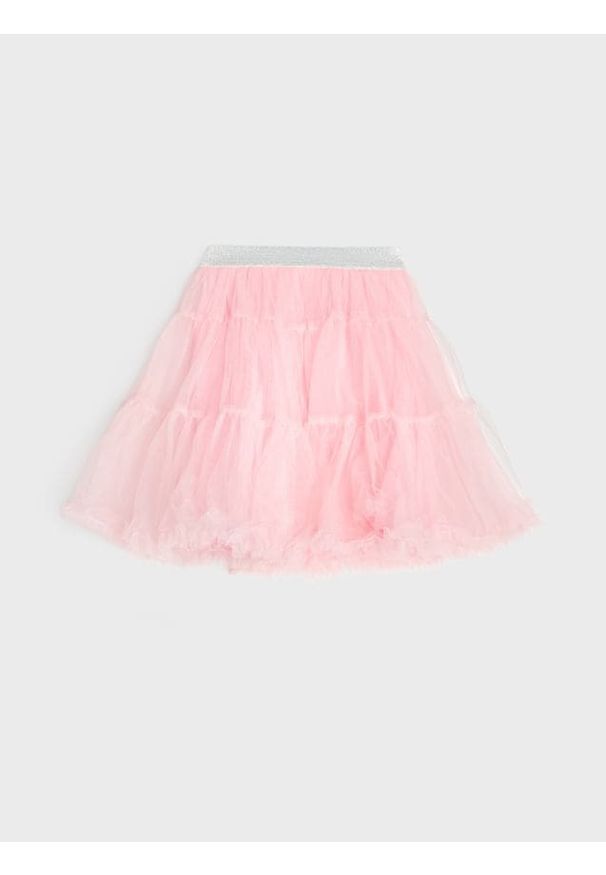 Sinsay - Tiulowa spódnica - różowy. Kolor: różowy. Materiał: tiul