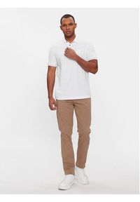 Armani Exchange Polo 8NZFPQ ZJH4Z 1100 Biały Regular Fit. Typ kołnierza: polo. Kolor: biały. Materiał: bawełna