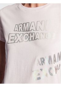 Armani Exchange T-Shirt 3RYTBD YJCHZ 14AN Różowy Regular Fit. Kolor: różowy. Materiał: bawełna #3