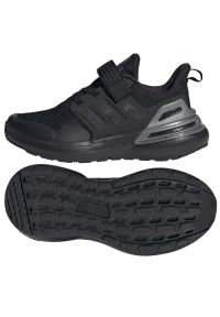 Adidas - Buty do biegania adidas Rapida Sport Jr HP2734 czarne. Okazja: na co dzień. Zapięcie: rzepy. Kolor: czarny. Materiał: materiał, guma. Szerokość cholewki: normalna #2