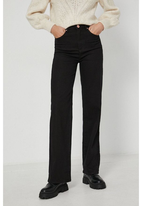 medicine - Medicine - Jeansy Denim. Okazja: na co dzień. Stan: podwyższony. Kolor: czarny. Styl: casual
