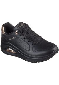 skechers - Adidasy Skechers Uno Icon - Idolized Air, Kobiety. Kolor: czarny. Materiał: syntetyk, materiał. Sport: fitness