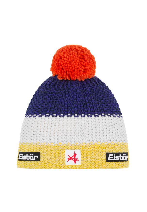 Czapka dziecięca Eisbar Star Pompon MÜ SA kids. Kolor: żółty. Materiał: wełna. Styl: sportowy