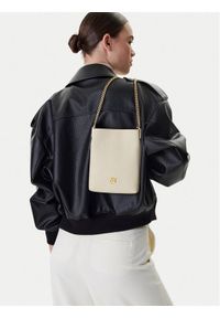 Pinko - PINKO Torebka Flat Satchel AI 25-26 PCPL 105352 A0QO Écru. Kolor: kremowy. Materiał: skórzane #1