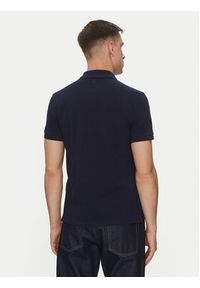 AMI PARIS Polo HPL060.760 Granatowy Regular Fit. Typ kołnierza: polo. Kolor: niebieski. Materiał: bawełna
