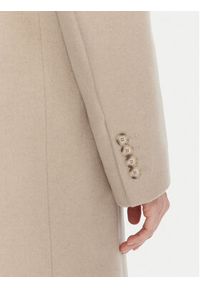 BOSS Płaszcz wełniany Classin 50548371 Beżowy Regular Fit. Kolor: beżowy. Materiał: wełna #6