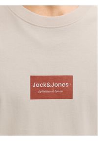 Jack & Jones T-Shirt Frank 12288092 Beżowy Relaxed Fit. Kolor: beżowy. Materiał: bawełna #4