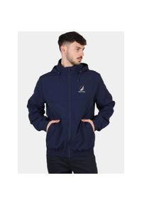 Wiatrówka męska Nautica Eckert FZ. Kolor: niebieski. Materiał: softshell. Sport: turystyka piesza #1