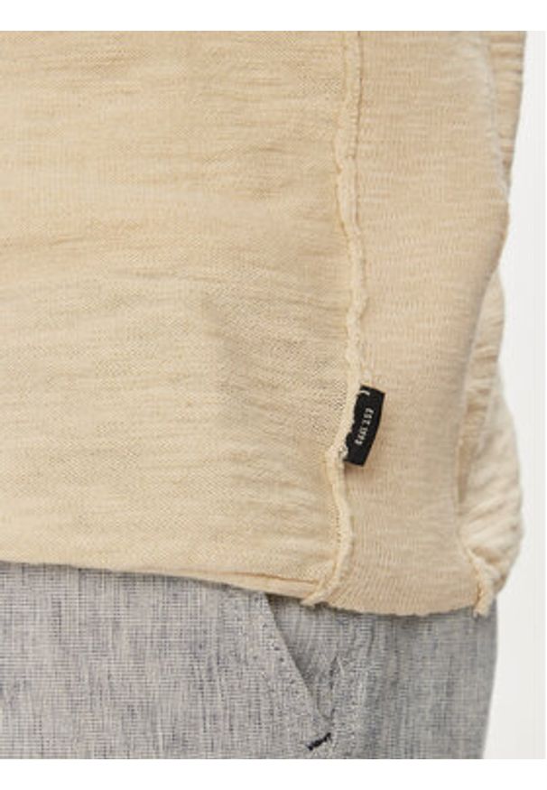 INDICODE Sweter Mattiaxa 30-458 Beżowy Regular Fit. Kolor: beżowy. Materiał: bawełna