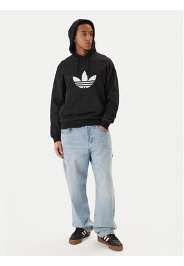 Adidas - adidas Bluza adicolor Trefoil KE0877 Czarny Loose Fit. Kolor: czarny. Materiał: bawełna
