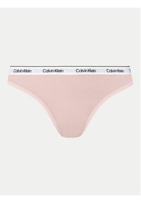 Calvin Klein Underwear Komplet stringów Thong 3Pk 000QD5209E Kolorowy. Materiał: bawełna. Wzór: kolorowy #9