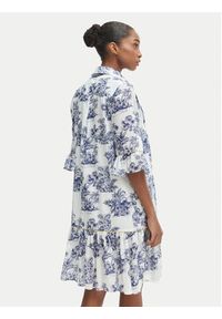 Iconique Sukienka koszulowa IC25-076 Biały Relaxed Fit. Kolor: biały. Materiał: bawełna. Typ sukienki: koszulowe #5